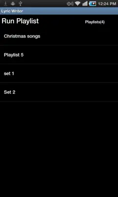 Lyric Writer android App screenshot 1