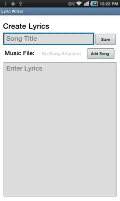 Lyric Writer android App screenshot 4