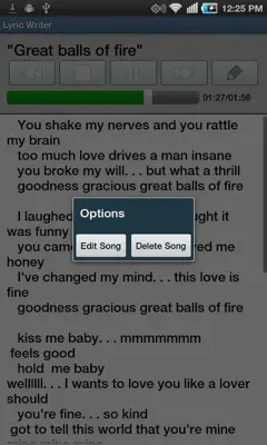 Lyric Writer android App screenshot 5