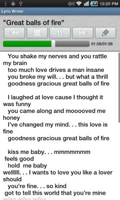 Lyric Writer android App screenshot 6