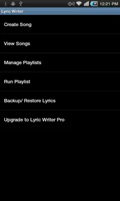 Lyric Writer android App screenshot 7